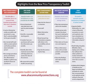 AHA price transparency toolkit