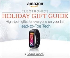 Amazon ad for wearables Holiday 2014
