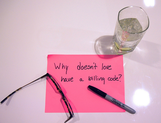 Why doesn't love have a billing code? Composition by @ChristineKraft