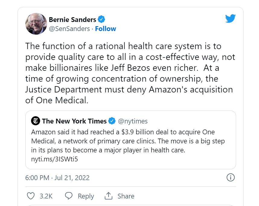 The Retail Health Battle Royale in the U.S. – A Week-Long Brainstorm, Day 2 of 5 – Amazon and One Medical