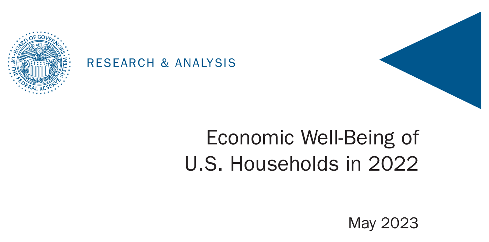 Federal Reserve economic wellbeing of us households cover